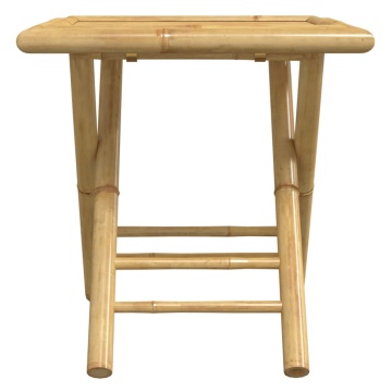 Set mobilier bistro, 3 piese, bambus - Img 5