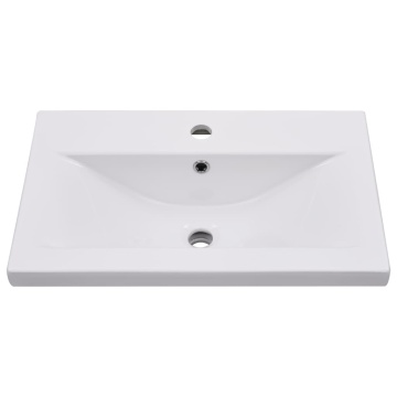 Set mobilier de baie, 2 piese, ceramică și lemn prelucrat - Img 6