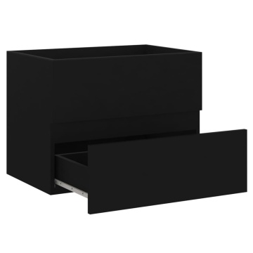 Set mobilier de baie, negru, lemn prelucrat - Img 6