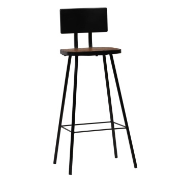 Set mobilier de bar, 5 piese, negru - Img 6