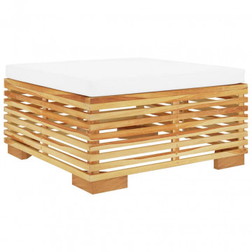 Set mobilier de grădină, 2 piese, lemn masiv de tec - Img 3