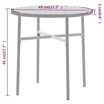 Set mobilier de grădină, 3 piese, gri, poliratan - Img 6