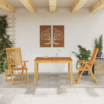 Set mobilier de grădină, 3 piese, lemn masiv de acacia - Img 1