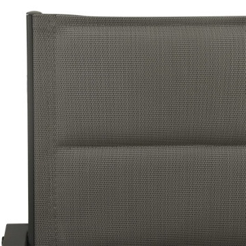 Set mobilier de grădină, 3 piese, negru, textilenă și oțel - Img 5