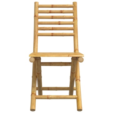 Set mobilier de grădină, 5 piese, bambus - Img 6