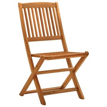 Set mobilier de grădină, 5 piese, lemn masiv de acacia - Img 4