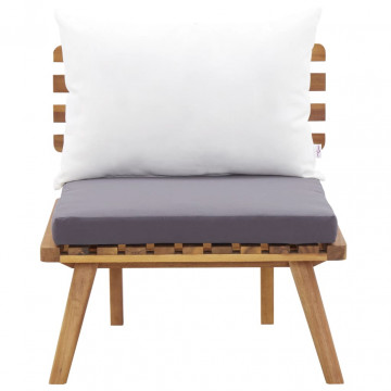 Set mobilier de grădină, 5 piese, lemn masiv de acacia - Img 7