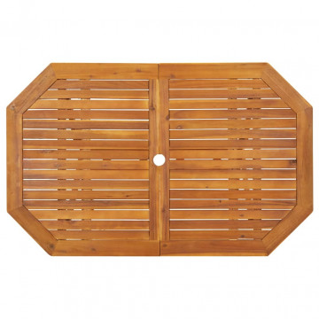 Set mobilier de grădină, 5 piese, lemn masiv de acacia - Img 8