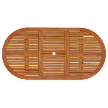 Set mobilier de grădină, 5 piese, lemn masiv de eucalipt - Img 6