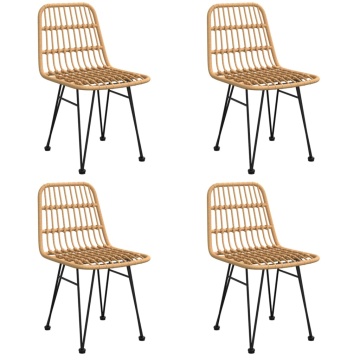 Set mobilier de grădină, 5 piese, poliratan - Img 4