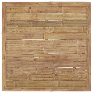 Set mobilier de grădină, 6 piese, perne alb crem, bambus - Img 7