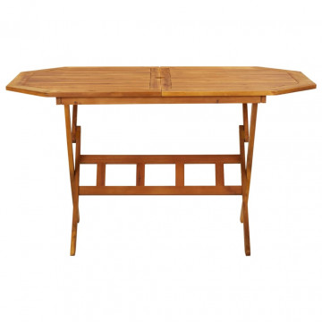Set mobilier de grădină, 7 piese, lemn masiv de acacia - Img 4
