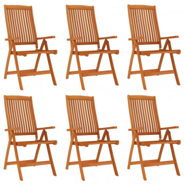 Set mobilier de grădină, 7 piese, lemn masiv de eucalipt - Img 4