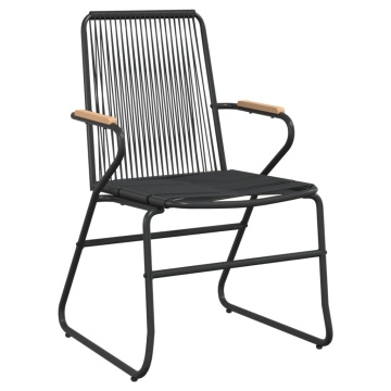 Set mobilier de grădină, 7 piese, negru, ratan PVC - Img 8
