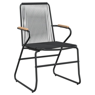 Set mobilier de grădină, 7 piese, negru, ratan PVC - Img 8