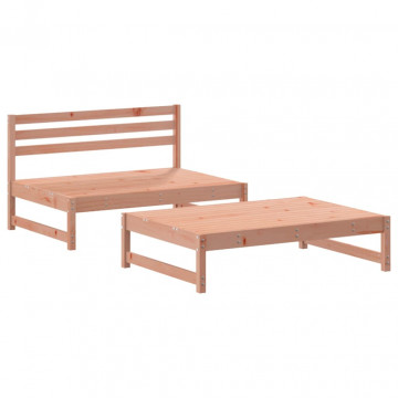 Set mobilier de grădină cu perne, 2 piese, lemn masiv Douglas - Img 3