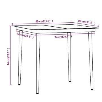 Set mobilier de grădină, cu perne, 3 piese, bej și negru - Img 7