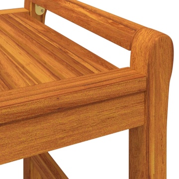 Set mobilier de grădină cu perne, 3 piese, lemn masiv acacia - Img 6