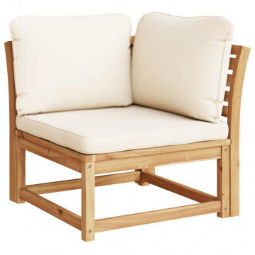 Set mobilier de grădină cu perne, 3 piese, lemn masiv acacia - Img 8