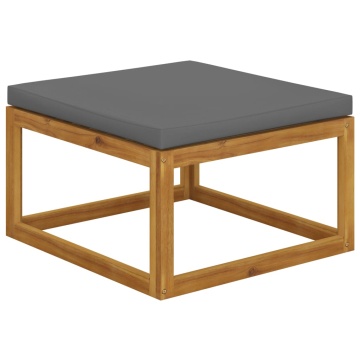 Set mobilier de grădină cu perne, 3 piese, lemn masiv de acacia - Img 6