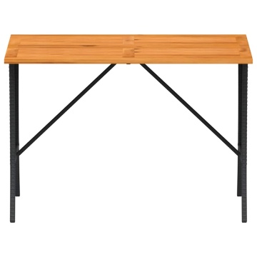 Set mobilier de grădină cu perne, 3 piese, negru, poliratan - Img 7