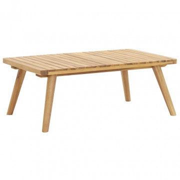 Set mobilier de grădină cu perne, 4 piese, lemn masiv de acacia - Img 4