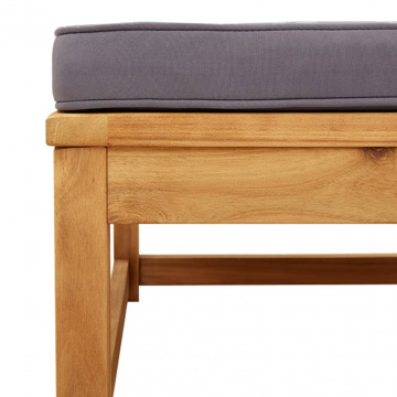 Set mobilier de grădină cu perne, 4 piese, lemn masiv de acacia - Img 5