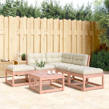 Set mobilier de grădină cu perne, 5 piese, lemn masiv douglas - Img 1