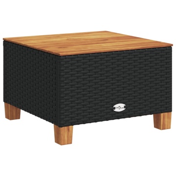Set mobilier de grădină cu perne, 6 piese, negru, poliratan - Img 3