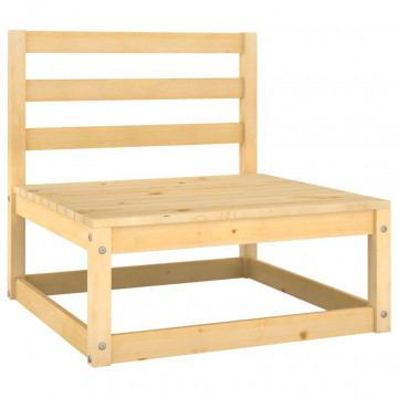 Set mobilier de grădină cu perne, 7 piese, lemn masiv de pin - Img 8