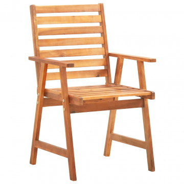 Set mobilier grădină, 5 piese, lemn masiv de acacia - Img 4
