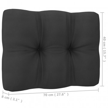 Set mobilier grădină cu perne, 2 piese, lemn masiv de pin - Img 5