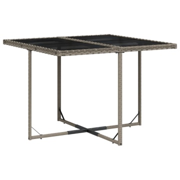 Set mobilier grădină cu perne, 9 piese, gri, poliratan - Img 3