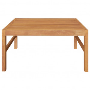 Set mobilier grădină cu perne crem, 3 piese, lemn de tec - Img 6