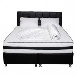 Set Saltea Memory Foam cu arcuri Azalee 180x200x25 plus husa hipoalergenica plus 2 perne microfibra 50x70 - Img 2