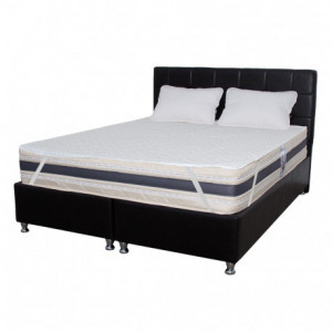 Set Saltea SuperOrtopedica Lux ROMA 160x200x23 plus 2 perne microfibra 50x70 plus Husa hipoalergenica - Img 2