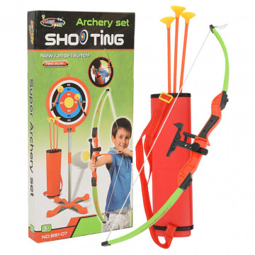 Set tir cu arc și săgeți cu țintă pentru copii