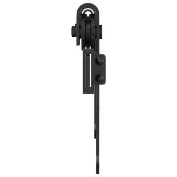 Set uși glisante pentru dulap 122 cm oțel carbon - Img 5