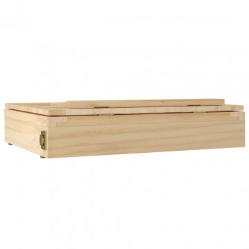 Șevalet de masă cu sertar, 33,5x25,5x7 cm, lemn masiv de pin - Img 6