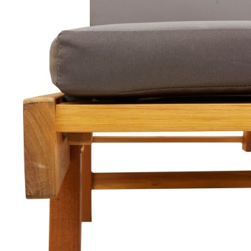 Șezlonguri 2 buc. cu perne 200x68x83 cm lemn masiv de acacia - Img 6