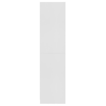 Șifonier, alb, 100x50x200 cm, lemn prelucrat - Img 5
