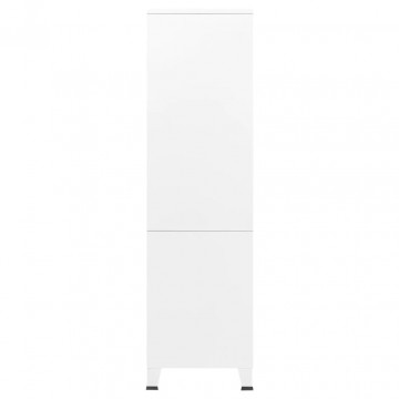 Șifonier, alb, 90x50x180 cm, metal - Img 8