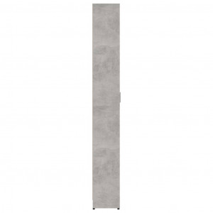 Șifonier de hol, gri beton, 55x25x189 cm, PAL - Img 7