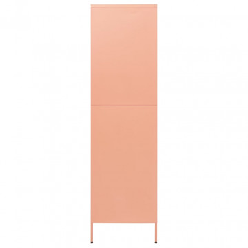 Șifonier, roz, 90x50x180 cm, oțel - Img 4