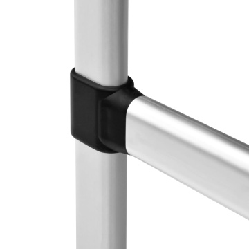 Sistem de șifonier telescopic cu bare, aluminiu - Img 5