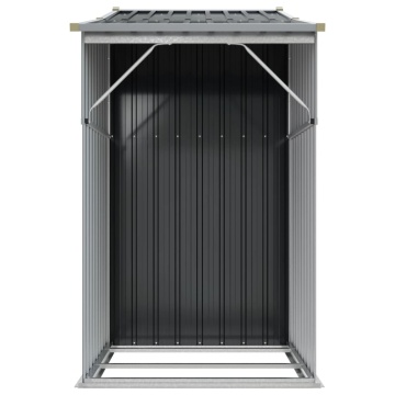 Șopron de grădină, antracit, 277x93x179 cm, oțel galvanizat - Img 8