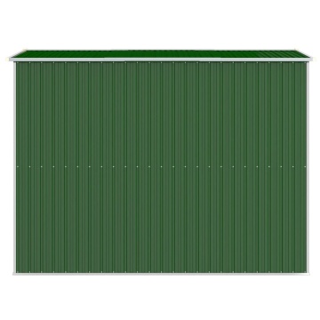 Șopron de grădină, verde, 192x274x223 cm, oțel zincat - Img 8