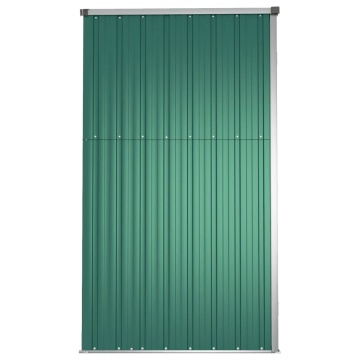Șopron de grădină, verde, 225x89x161 cm, oțel galvanizat - Img 7
