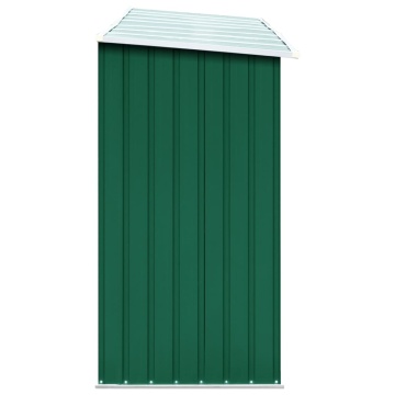 Șopron depozitare lemne, verde, 330x84x152 cm, oțel galvanizat - Img 4