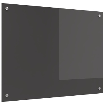 Spate de bucătărie Gri Închis - 80x60x0.6 cm Sticlă securizată - Img 2